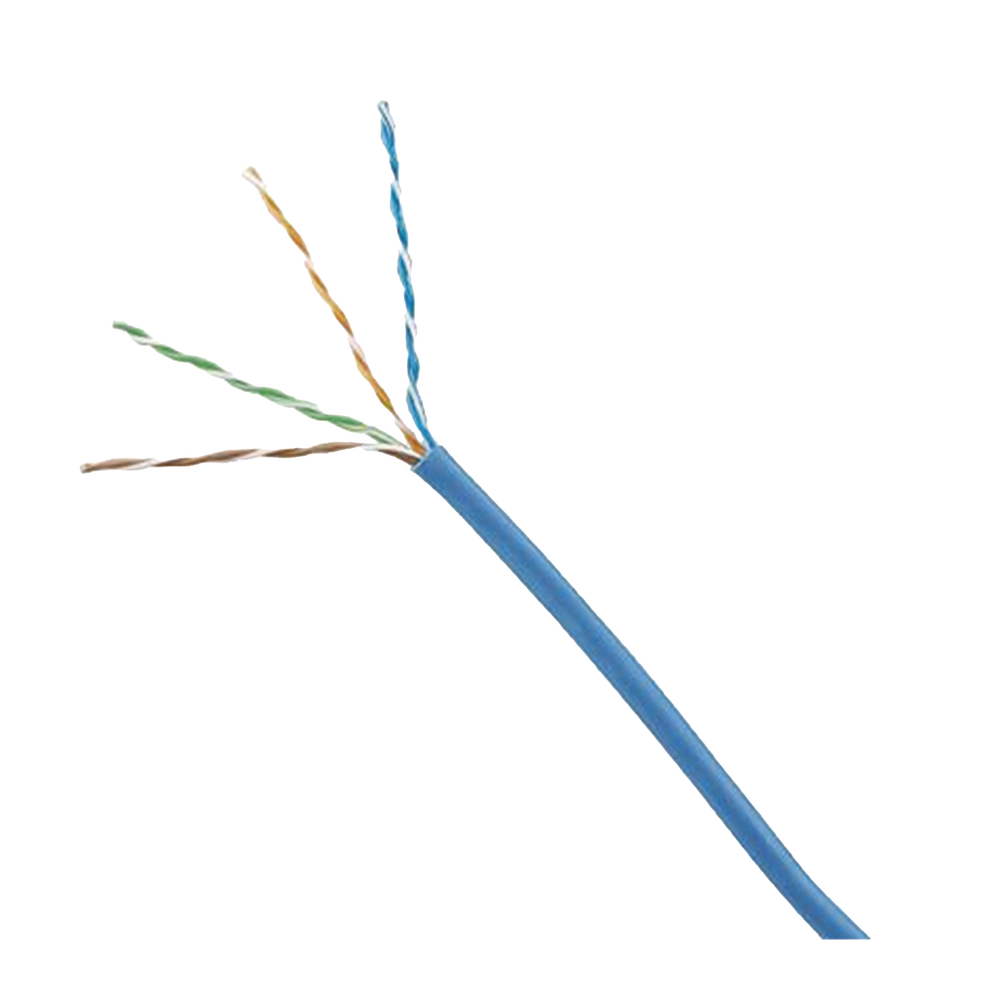 Bobina de Cable UTP 305 Metros (1000 Pies) de Cobre, TX5e, PanNet, Azul, Categor?a 5e, 24 AWG, CMP (Plenum), de 4 Pares
