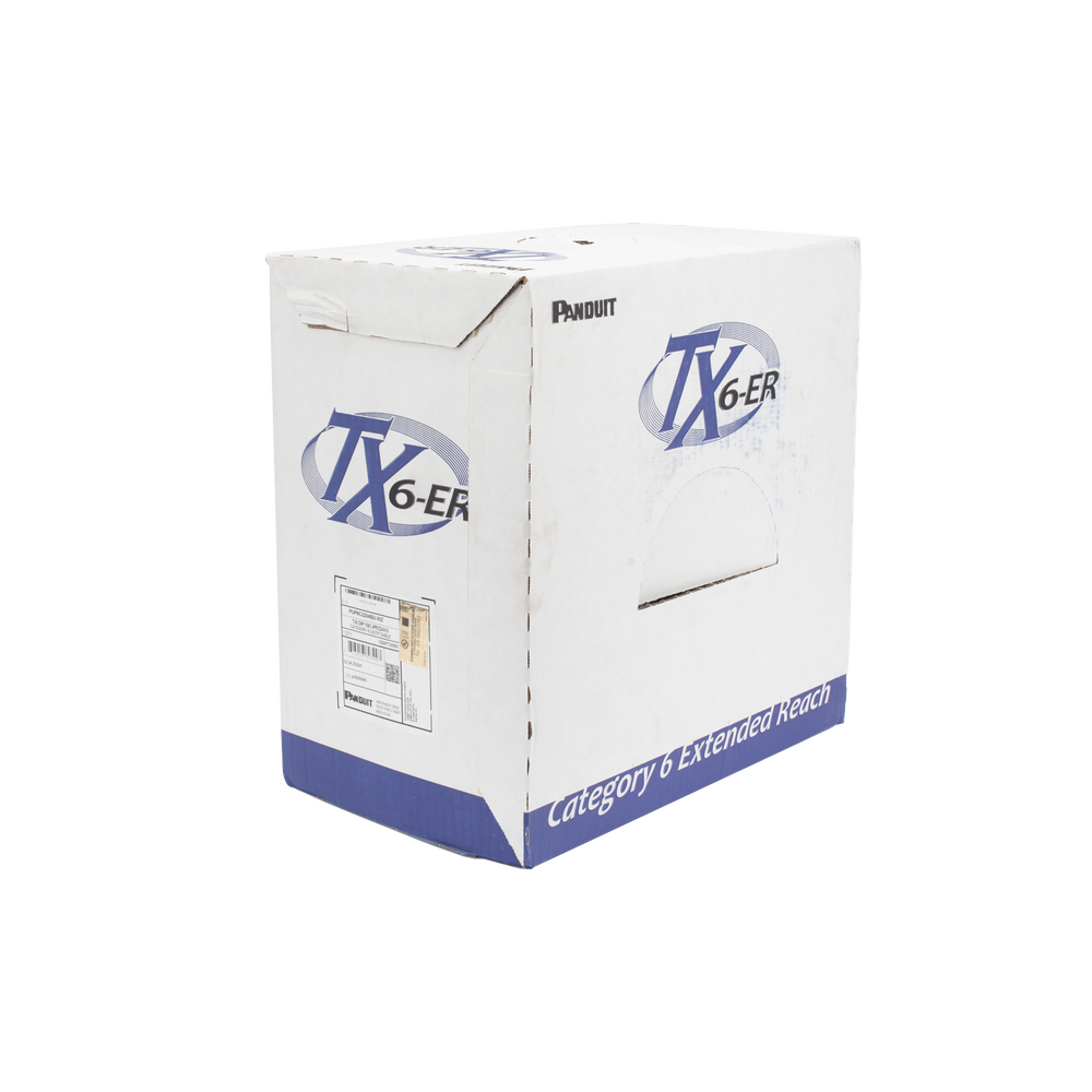 Bobina de Cable UTP de 4 Pares, Cat6 de Rango Extendido, 22 AWG, CMP (Plenum), Color Azul, 305 Metros (1000 Pies)