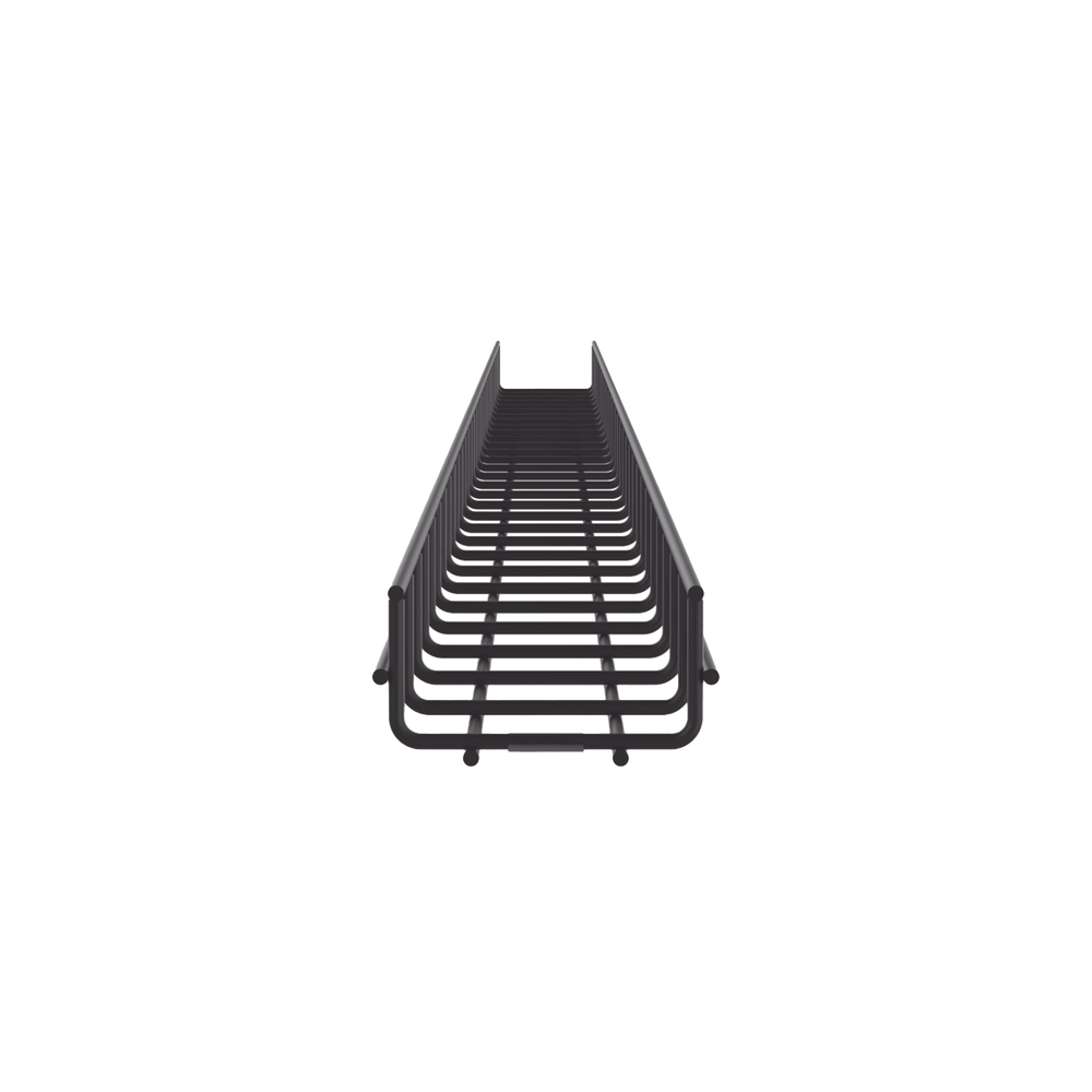 Charola Wire Basket de 12 in (304 mm) de Ancho, 2 in (50 mm) de Alto, 3 m de Largo, Hasta 209 Cables Cat6, Color Negro - Image 3