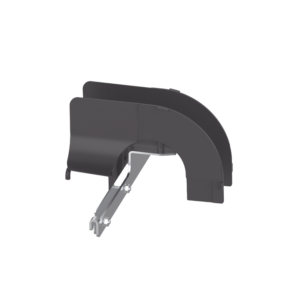 Bajada/Salida de Cables Para Charola Wire Basket, de 2 in, Con Control de Radio de Curvatura, Color Negro - Image 3