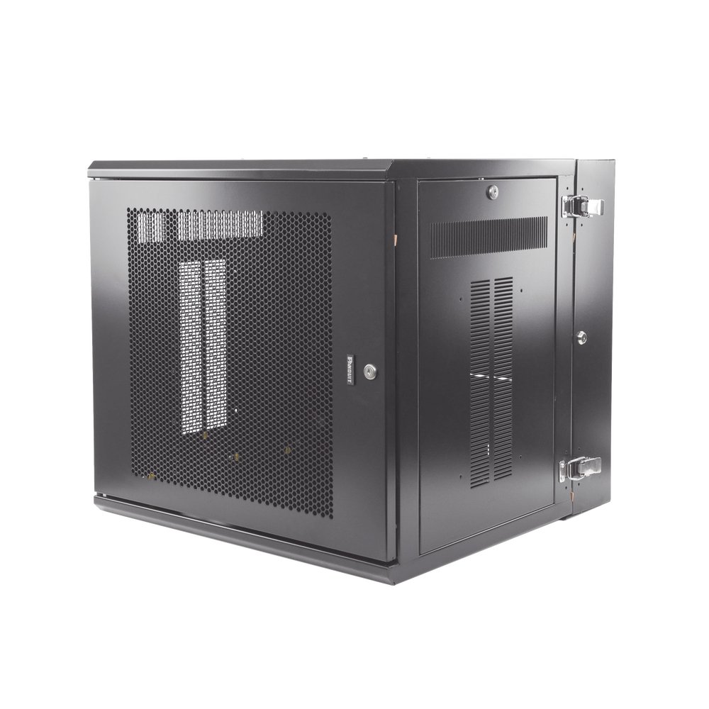Gabinete PanZone de Montaje en Pared, de 19in, Puerta Ventilada, 12 UR, 635mm de Profundidad, Color Negro - Image 3