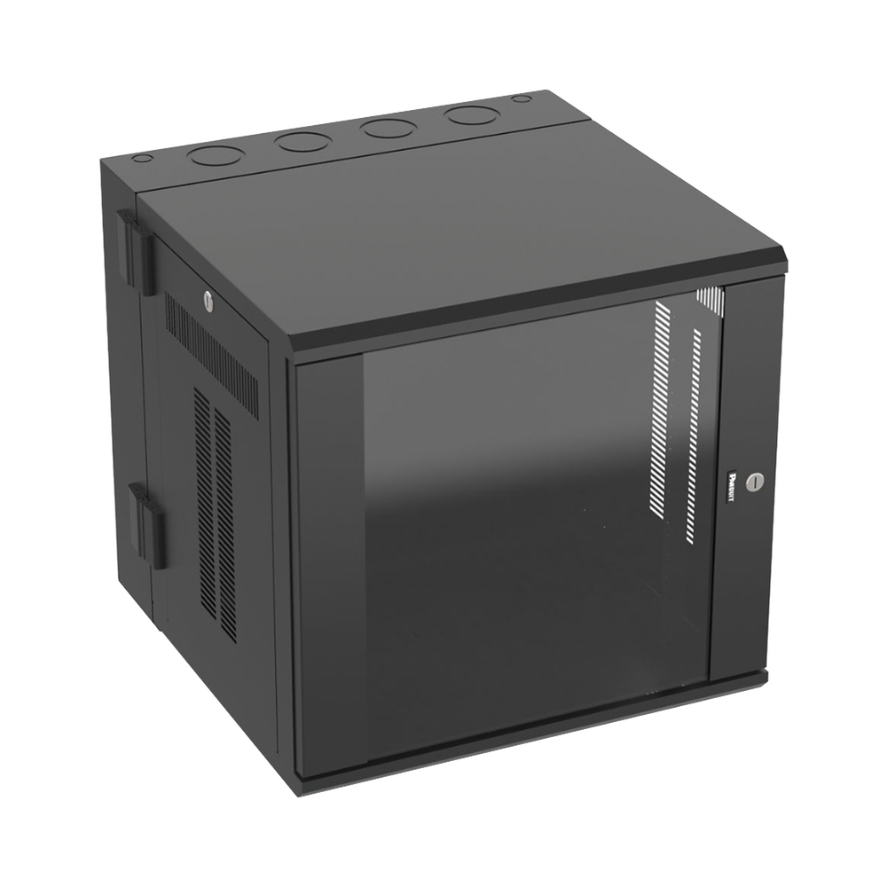 Gabinete PanZone de Montaje en Pared, de 19in, Puerta con Ventana de Seguridad, 12 UR, 635mm de Profundidad, Color Negro - Image 4