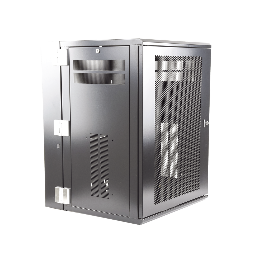 Gabinete PanZone de Montaje en Pared, de 19in, Puerta Ventilada, 18 UR, 635mm de Profundidad, Color Negro - Image 3