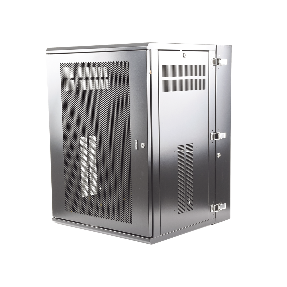 Gabinete PanZone de Montaje en Pared, de 19in, Puerta Ventilada, 18 UR, 635mm de Profundidad, Color Negro - Image 5