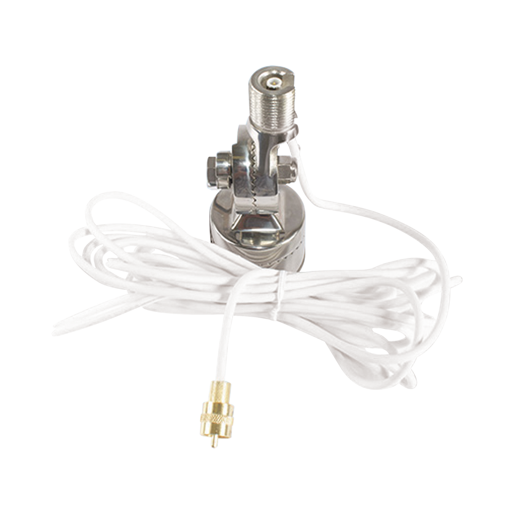 Montaje rotativo de acero inoxidable en riel de 4 posiciones fácil de instalar para antenas QuickConnect QC-3, QC-4 y QC-8