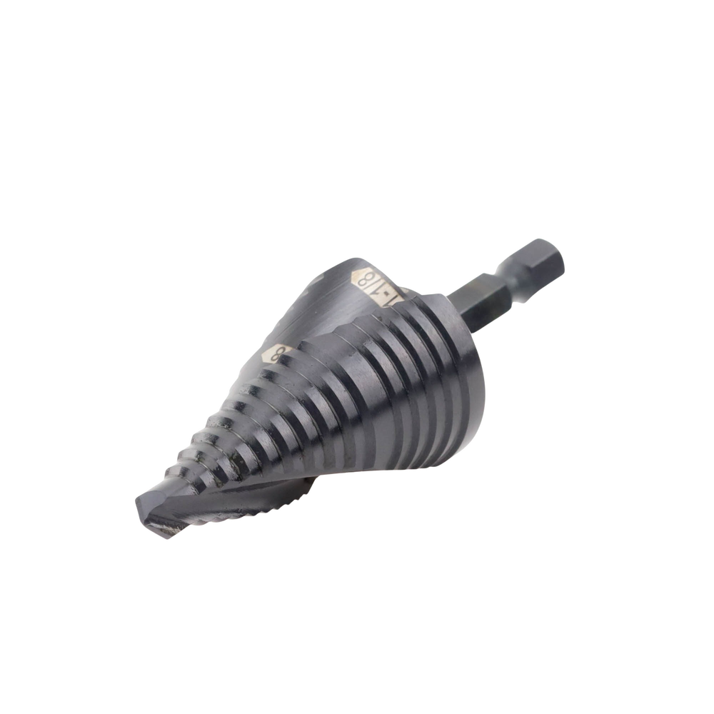 Broca Escalonada 12 en 1, de Liberación Rápida, Acanaladura en Espiral, produce Agujeros de 2-3 cm e Intermedios. 10x más Durable - Image 5