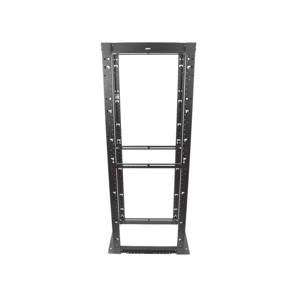 Rack de Cuatro Postes Estándar de 19", Rieles Numerados y Roscados #12-24, Profundidad Máxima de 30 in, 45 Unidades de Rack, Color Negro - Image 4