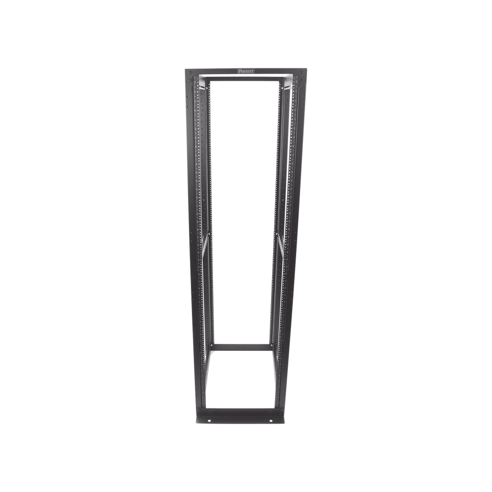 Rack de Cuatro Postes Estándar de 19", Rieles Numerados y Roscados #12-24, Profundidad Máxima de 30 in, 45 Unidades de Rack, Color Negro - Image 6