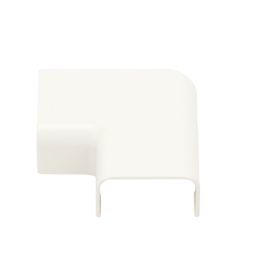 Conexión en ángulo recto "L", para uso con canaleta LD10, material ABS, Color Blanco Mate - Image 2