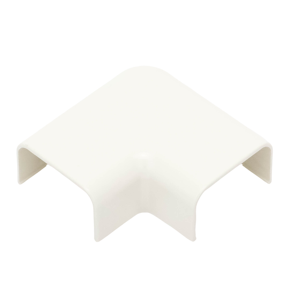 Conexión en ángulo recto "L", para uso con canaleta LD10, material ABS, Color Blanco Mate - Image 3