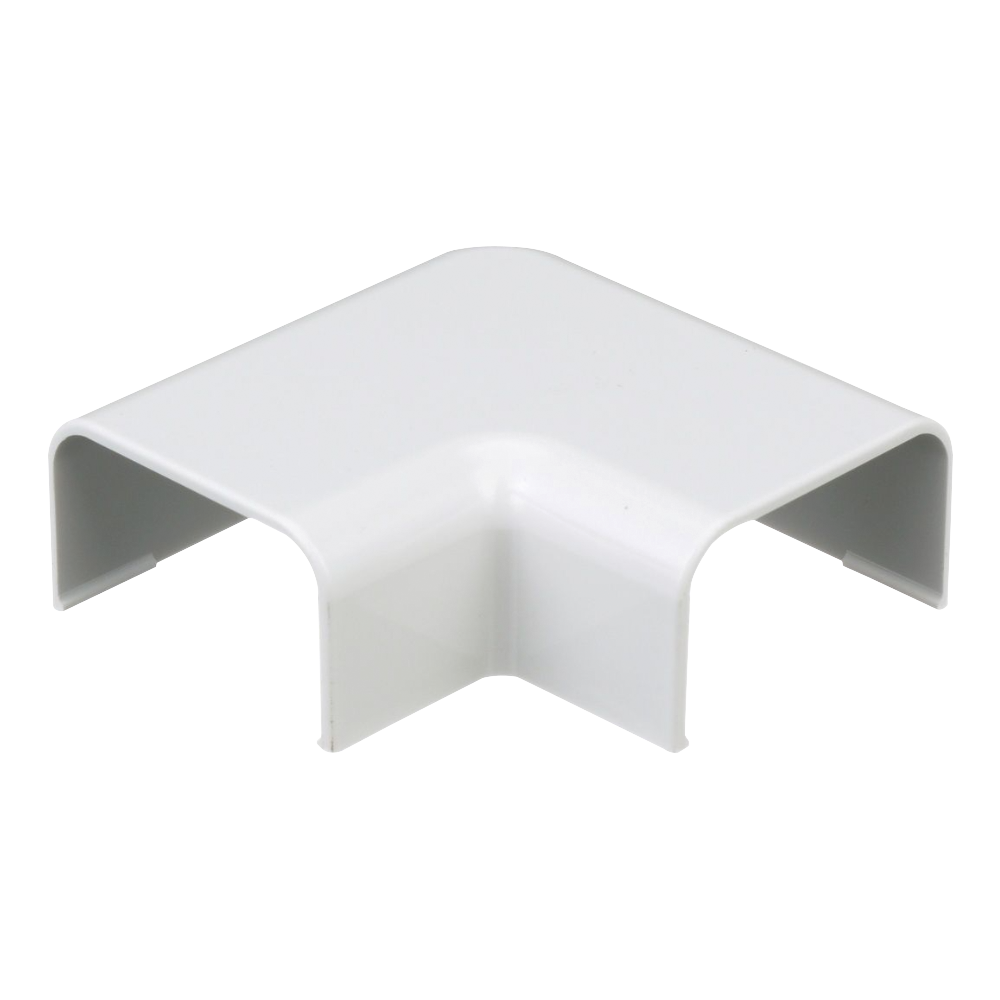 Conexión en ángulo recto "L", para uso con canaleta LD10, material ABS, Color Blanco