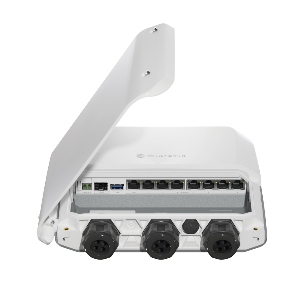 RB5009UPr+S+OUT 8 puertos PoE in/out, 1 SFP+, Solo RouterOS v7 para Exterior - Image 4
