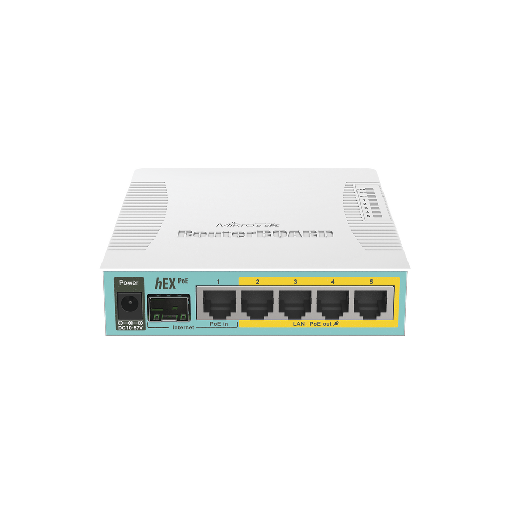(hEX PoE) Routerboard 5 puertos Gigabit Ethernet PoE 802.3at, 1 Puerto USB - Image 2