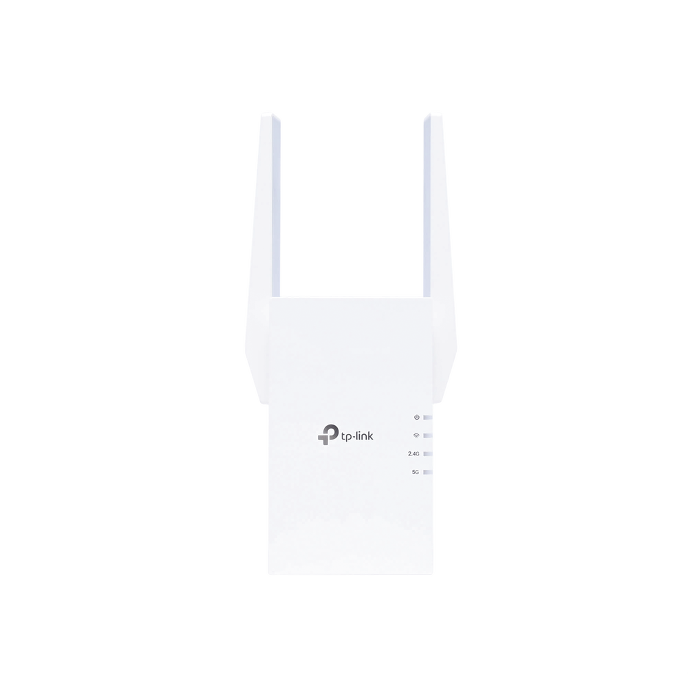 Repetidor / Extensor de Cobertura WiFi AX 1500 Mbps, doble banda 2.4 GHz y 5 GHz, con 1 puerto 10/100/1000 Mbps