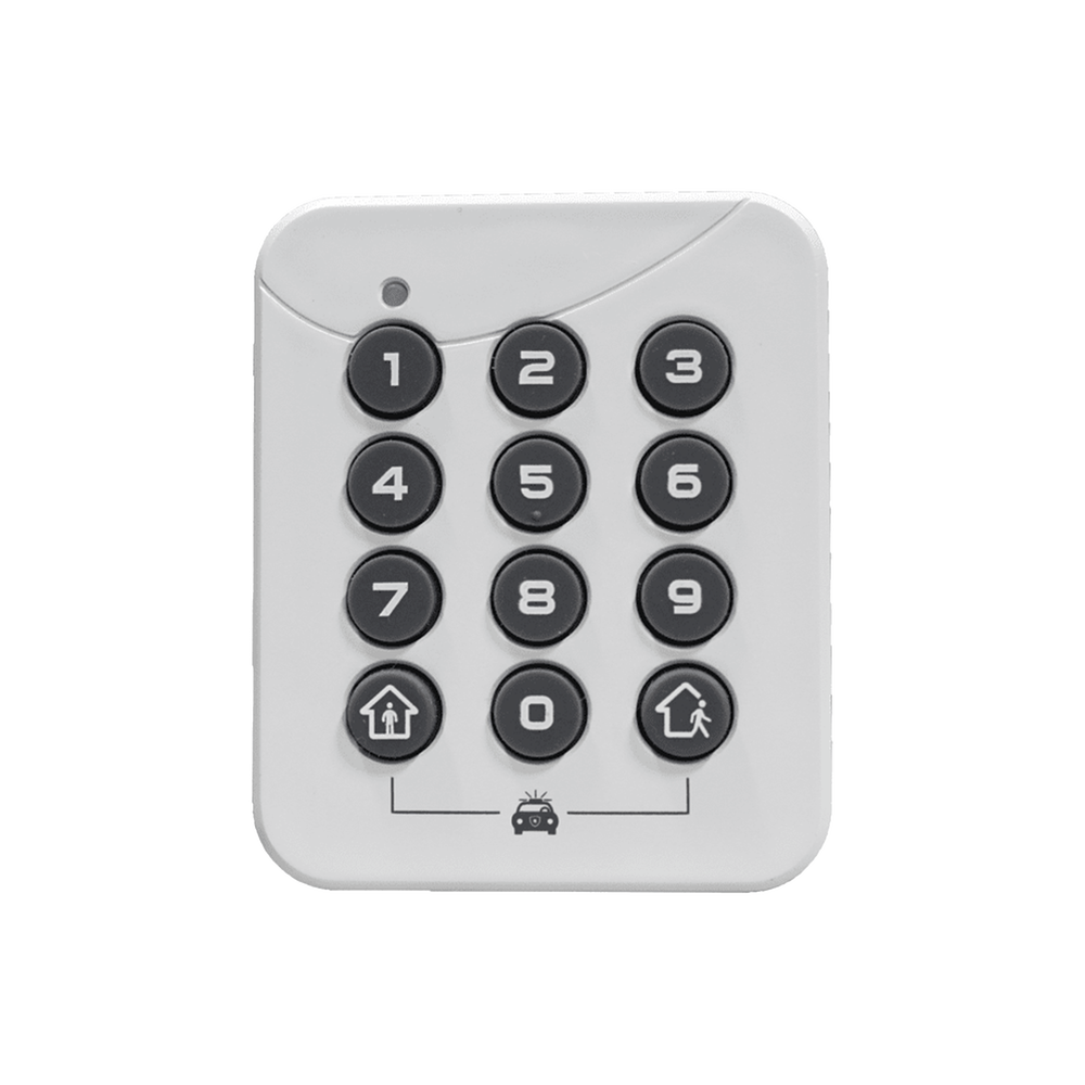 ALULA - PINPad Estación de Armado Local / Alimentación por Batería / Instalación Sin Herramientas / Desarmado seguro de 4 a 10 dígitos / Armado de 1 Botón