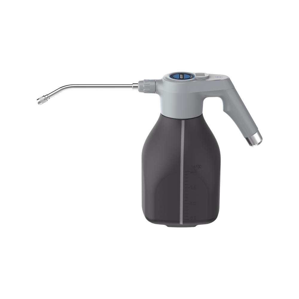 Pulverizador Eléctrico de Mano REM2L / 2 Litros Capacidad / Motor Micro Alta Velocidad / Puerto USB Tipo-C / LCD Indicador Batería / Resistente Ácidos y Álcalis / 0.3-0.5 L/min Flujo / 3-7V 2200mAh