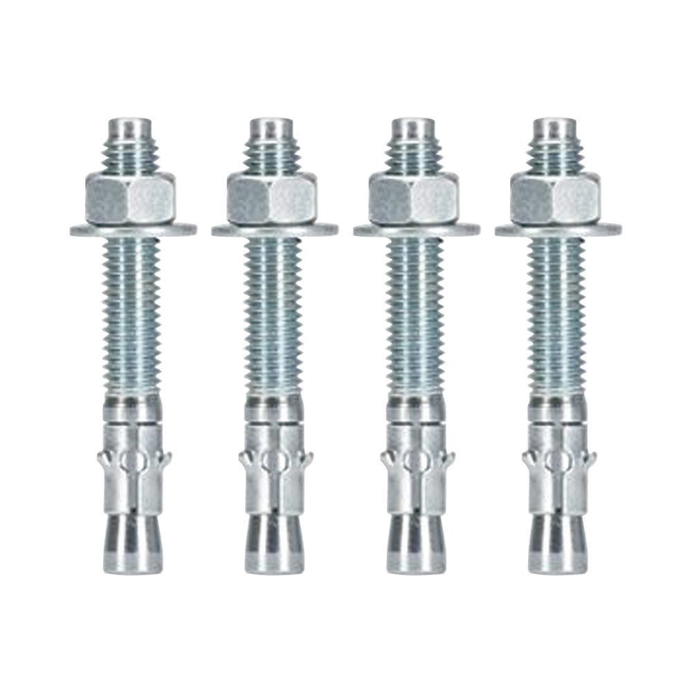 Kit de Anclaje a Piso, Para Rack de 2 o 4 Postes, Fabricado en Acero, 4 Piezas