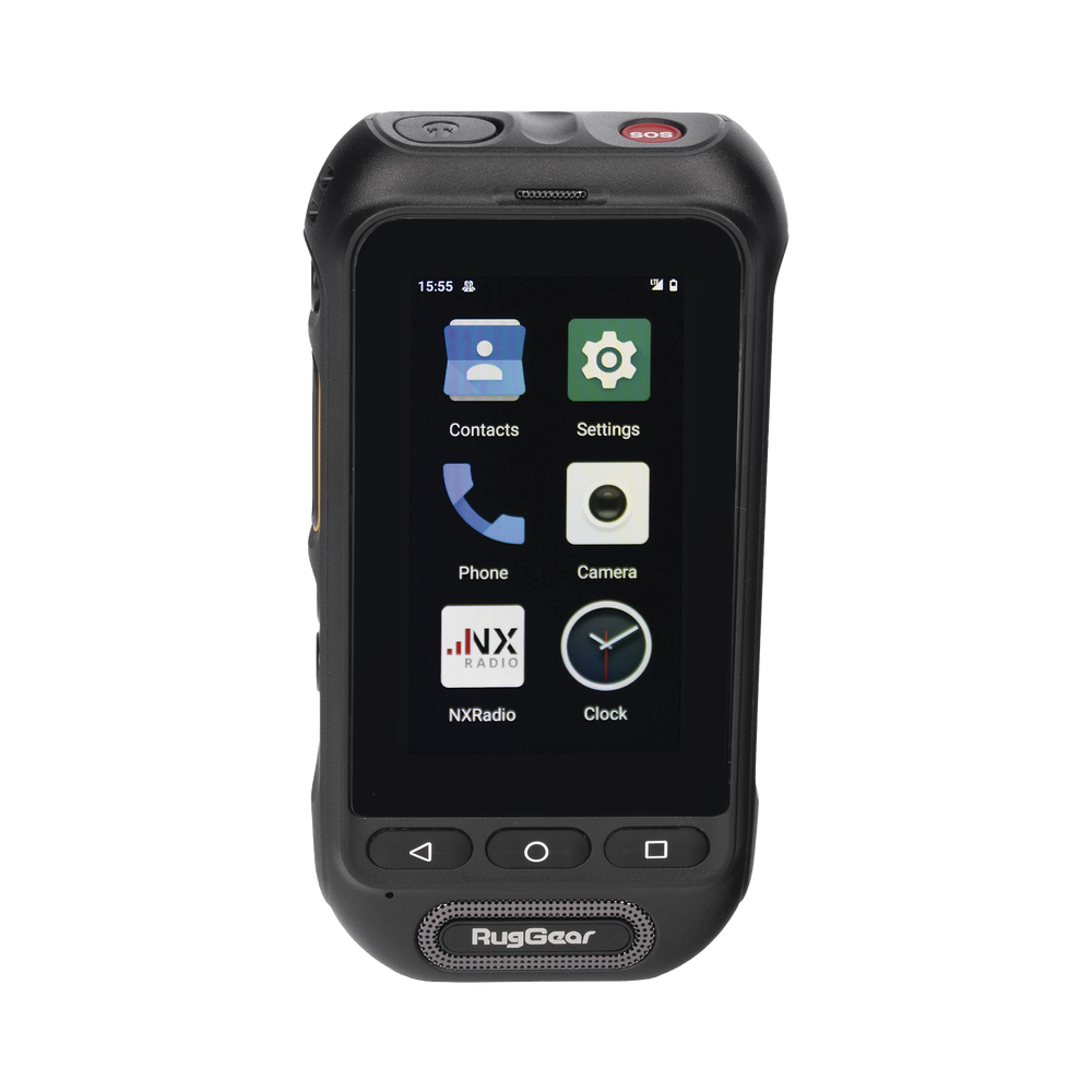 RugGear Radio PoC LTE, IP68 Resistente al Agua, Pantalla Táctil 3", Compatible con NXRadio y TASSTA