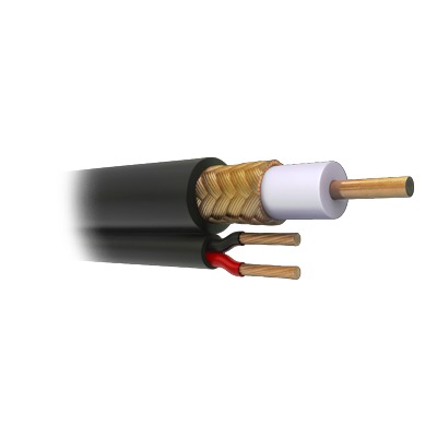 Bobina de 305 Metros (1000 Pies) de Cable Coaxial RG59 Siam?s, Malla de Cobre, Hecho en M?xico, Optimizado para HD. Aplicaci?n para Intemperie. (Forro Grabado con la Marca SYSCOM)