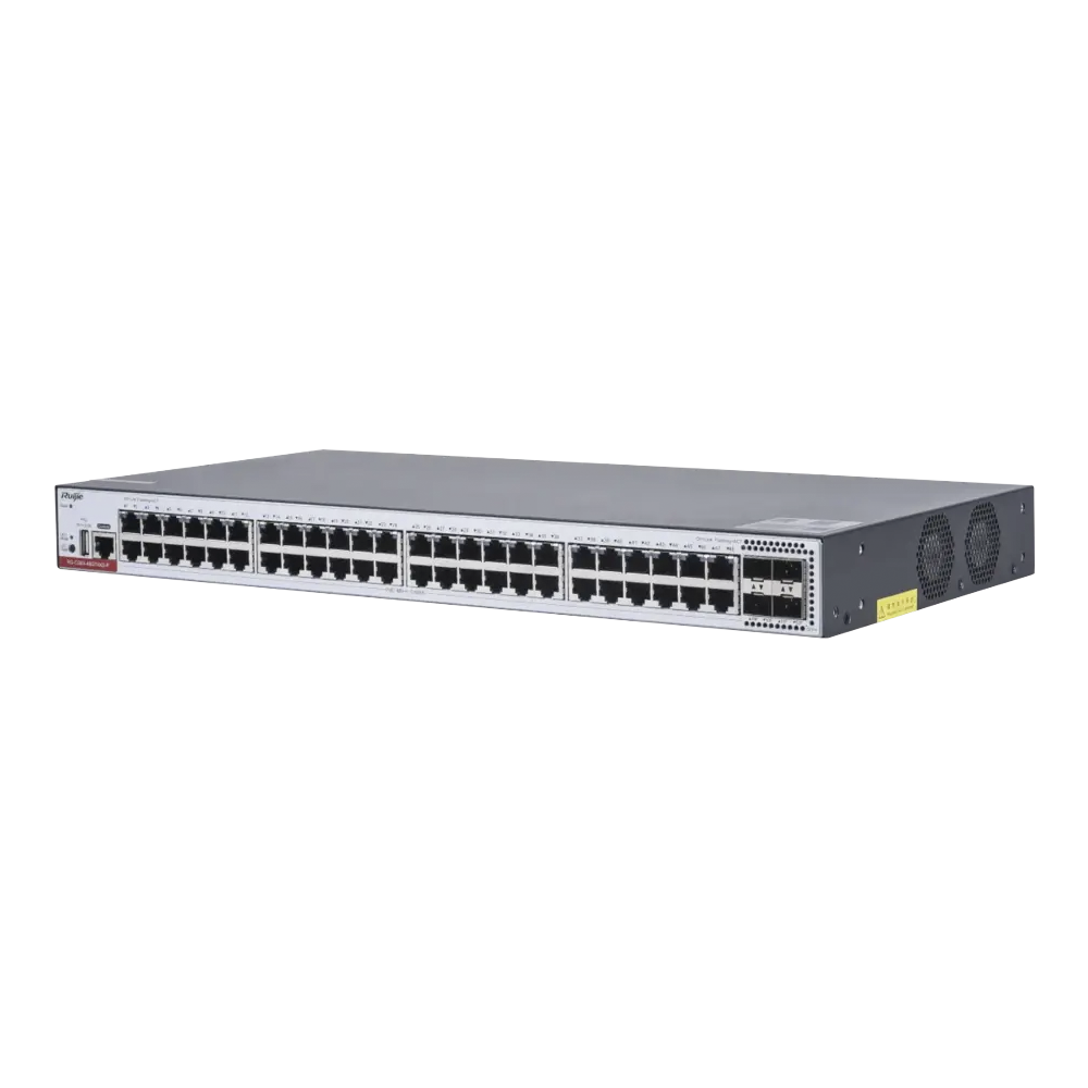 RG-CS83-48GT4XS-PD Switch Administrable Capa 3 PoE con 48 puertos Gigabit 802.3af/at + 4 SFP+ para fibra 10Gb, hasta 1,480 watts, gestión gratuita desde la nube. - Image 2