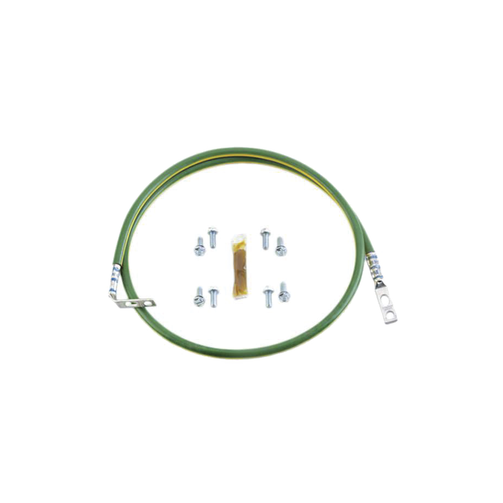 Jumper Para Aterrizar Equipos en Racks o Gabinetes, 10 AWG, con Terminal Doblada a 90 Grados, 0.61m de Largo