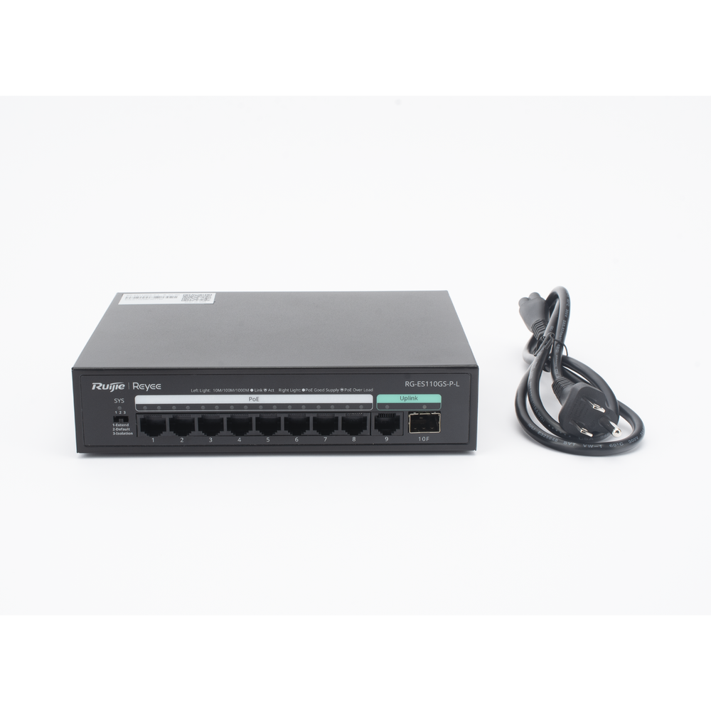 Switch PoE+ no Administrable, hasta 120 Watts, no administrable, 8 puertos PoE+, 2 Uplink Gigabit Ge / SFP - Image 3