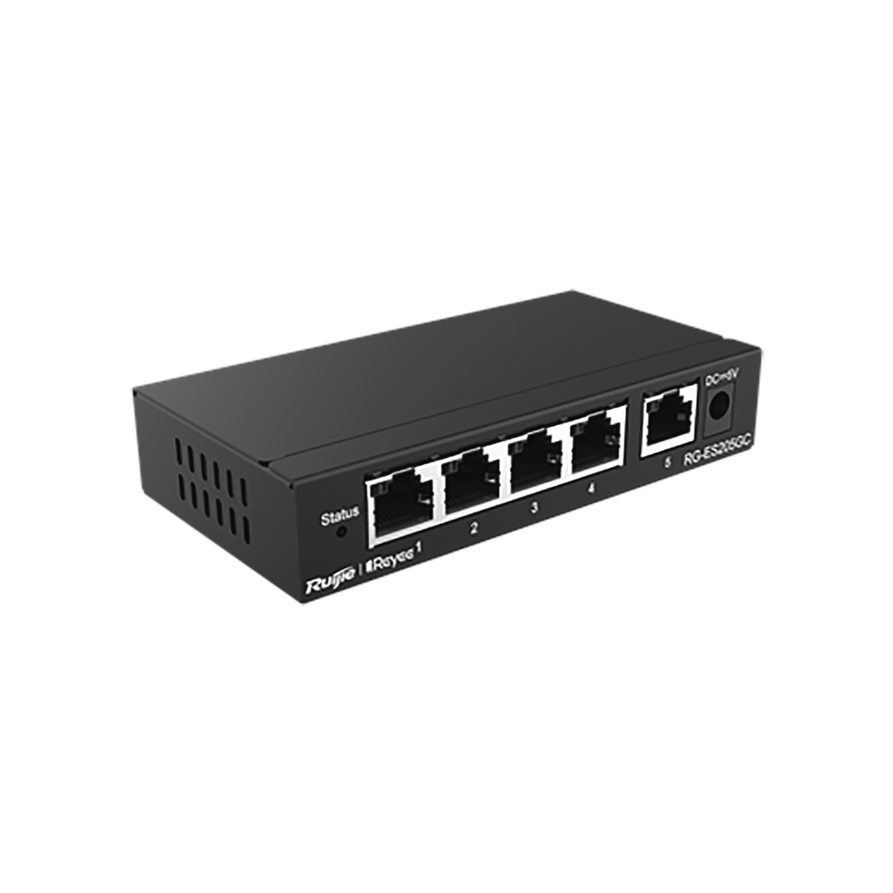 Switch Administrable con 5 puertos Gigabit, gestión gratuita desde la nube