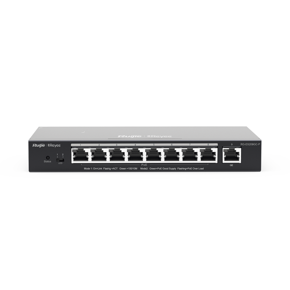 Switch Administrable 8 Puertos PoE+ 802.3af/at Gigabit, gestión gratuita desde la nube, 120w - Image 2