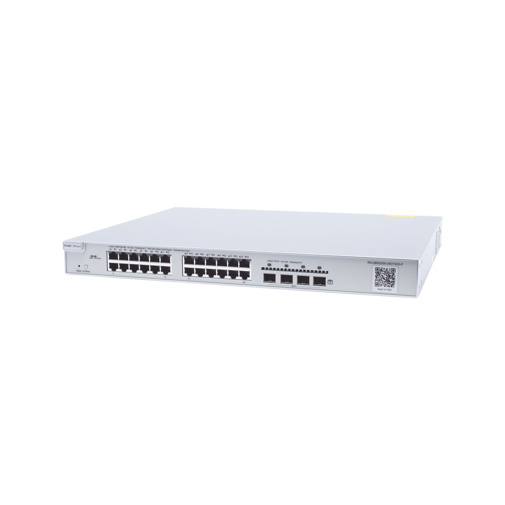 Switch Administrable PoE Capa 2+ Plus, con 24 puertos Gigabit PoE 802.3af/at + 4 SFP+ para fibra 10Gb, gestión gratuita desde la nube, 370w - Image 2