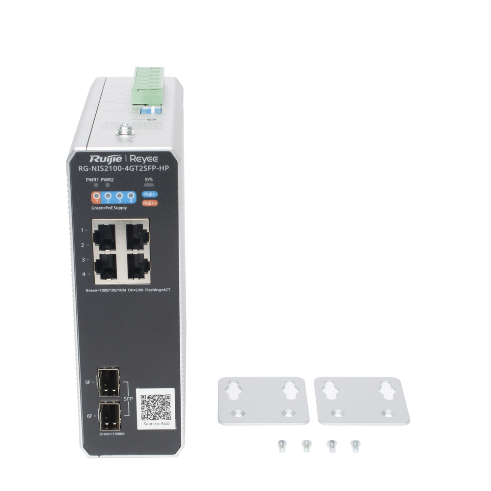 Switch Industrial PoE+ hasta 180 watts , Ideal para temperaturas Extremas y protección contra descargas, 1 puerto PoE++ 60W y 3 puertos PoE+ 30W, 2 SFP Uplink - Image 7