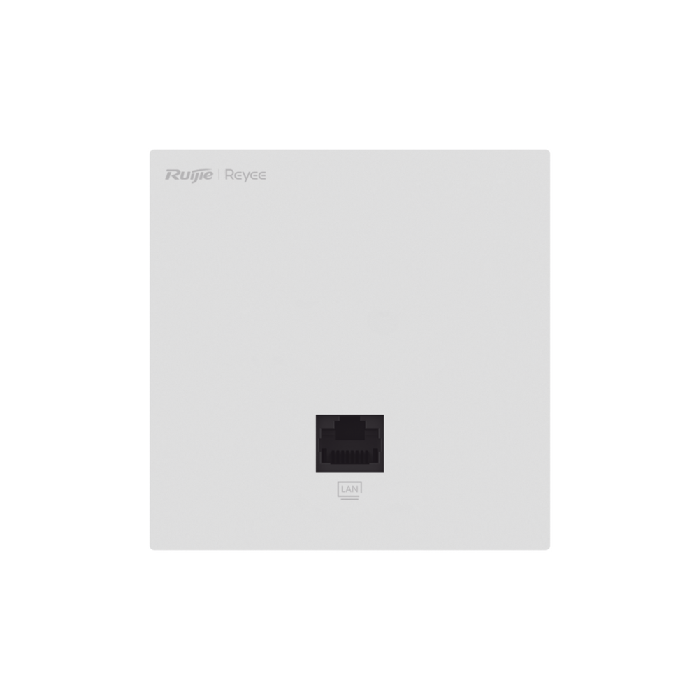 Punto de Acceso Mesh Wi-Fi 6 para interior en pared, hasta 512 usuarios ideal para Hotelería, discreto incrustado en pared.