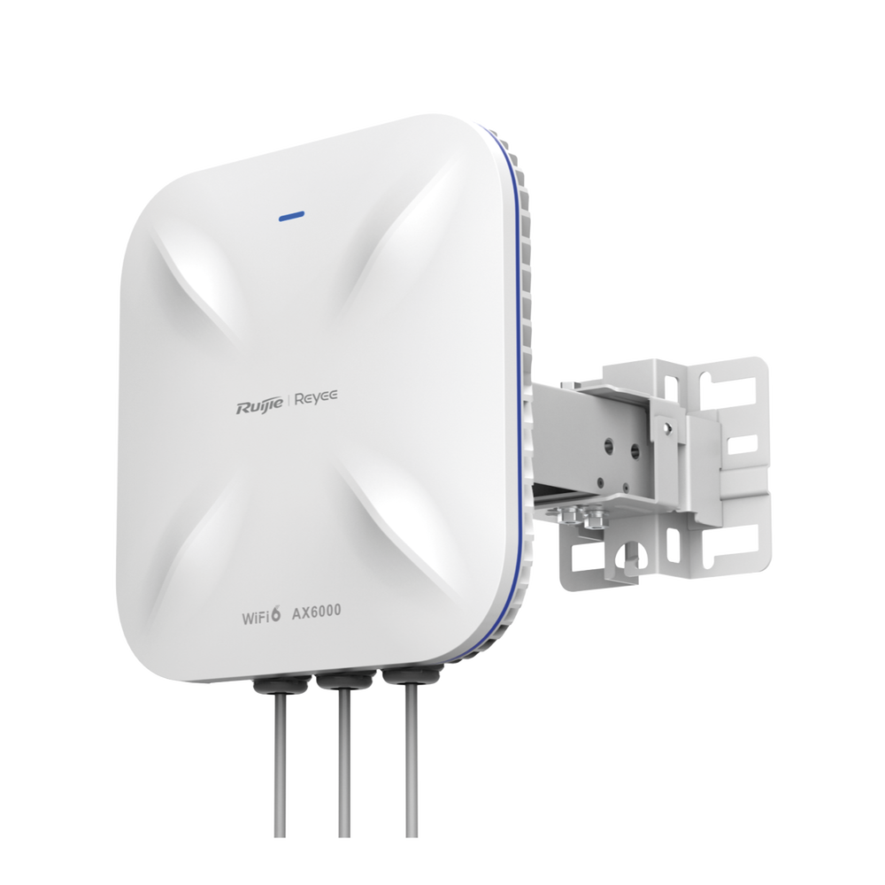 Punto de Acceso Mesh Wi-Fi 6 Industrial para Exterior Sectorial 60°, hasta 5.95 Gbps, MU-MIMO 4x4, Filtros Anti Interferencia y Auto Optimización con IA, puerto eth 2.5G y SFP