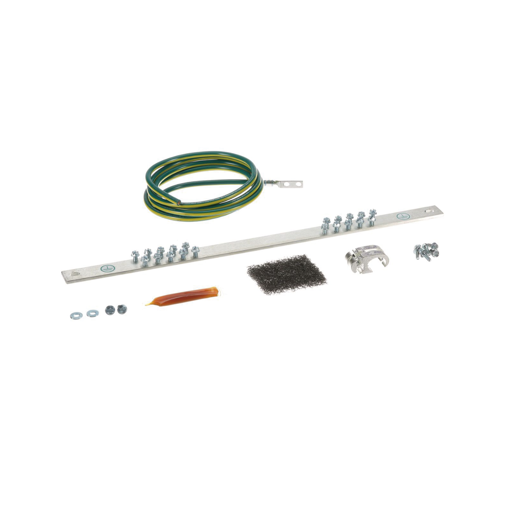 Kit de Puesta a Tierra con Jumper 6 AWG RGREJ696Y y Barra de Conexiones de 20 Orificios RGRB19U, para Rack de 19in - Image 2