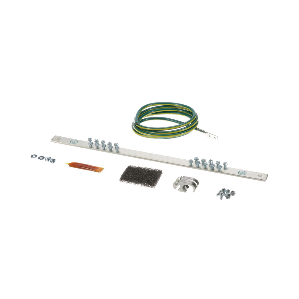 Kit de Puesta a Tierra con Jumper 6 AWG RGREJ696Y y Barra de Conexiones de 20 Orificios RGRB19U, para Rack de 19in - Image 3