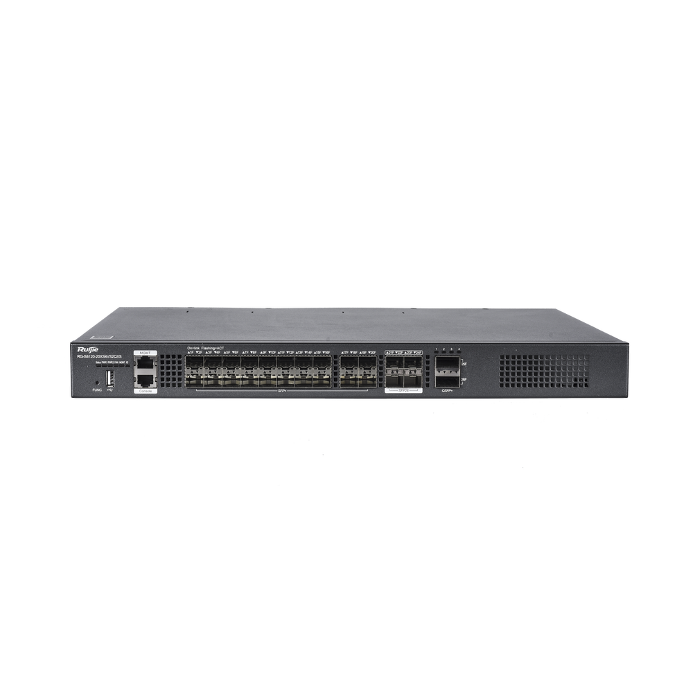 Switch distribución de fibra hasta 23 Tbps de Capacidad, 20 puertos SFP+ 10G, 4 Puertos SFP28 25G y 2 puertos QSFP+ 40G