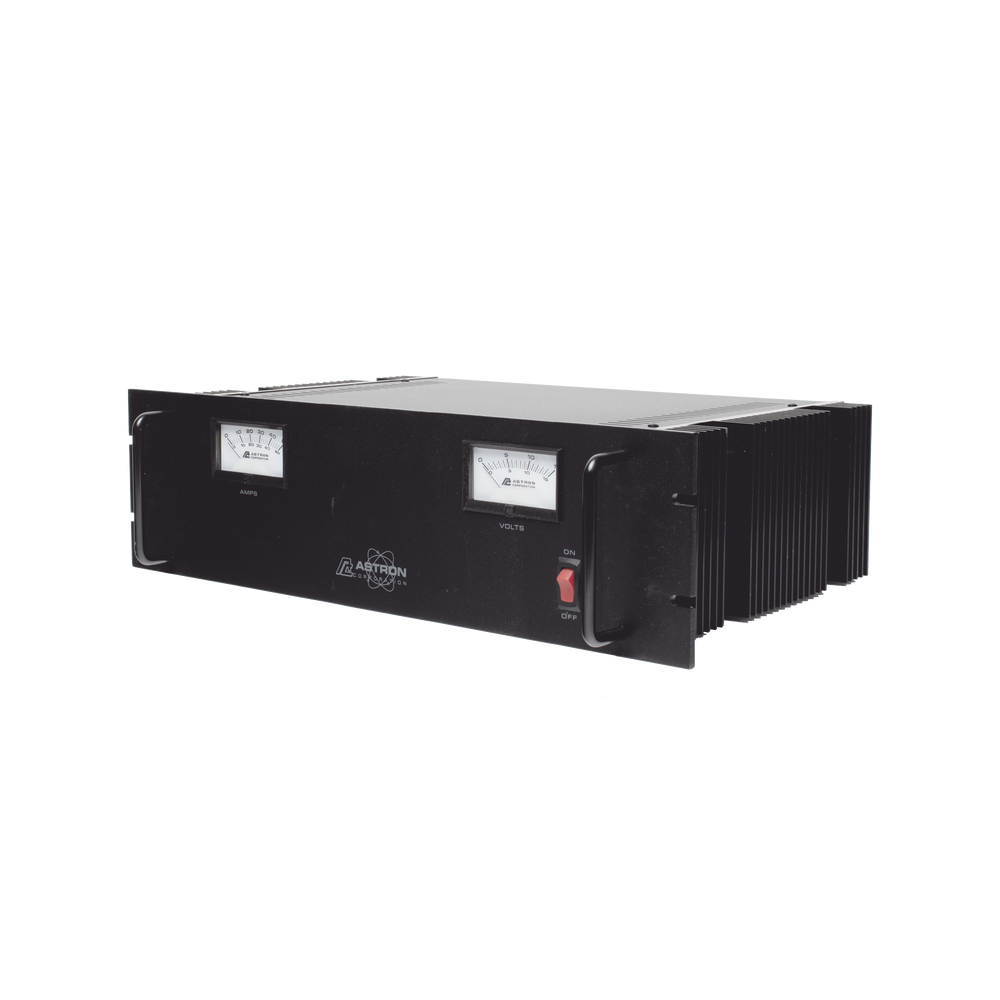 Fuente de poder 13.8Vcc, 50A, lineal regulada con circuito cargador de baterías, medidores, para instalación en rack - Image 3