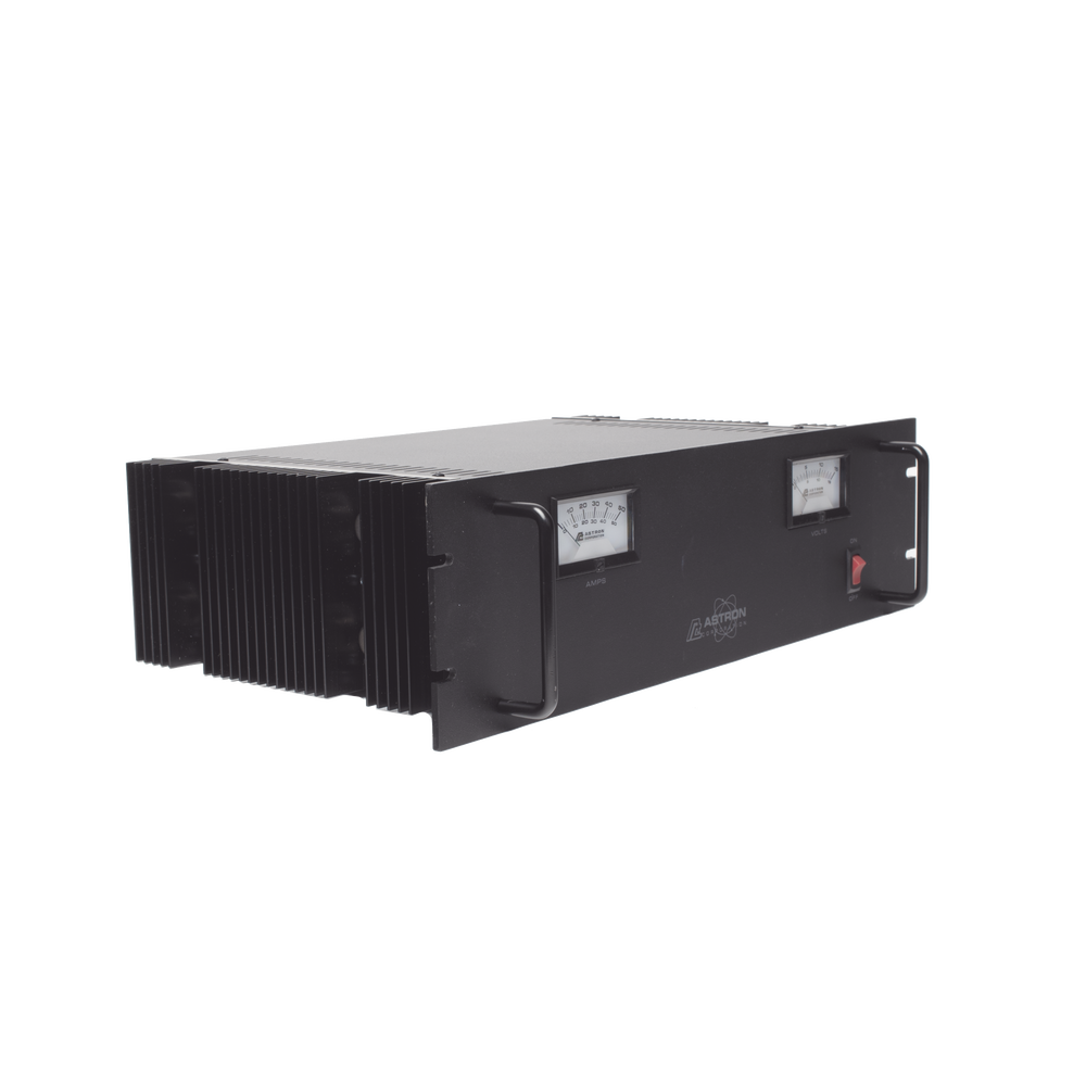 Fuente de poder 13.8Vcc, 50A, lineal regulada con circuito cargador de baterías, medidores, para instalación en rack - Image 4