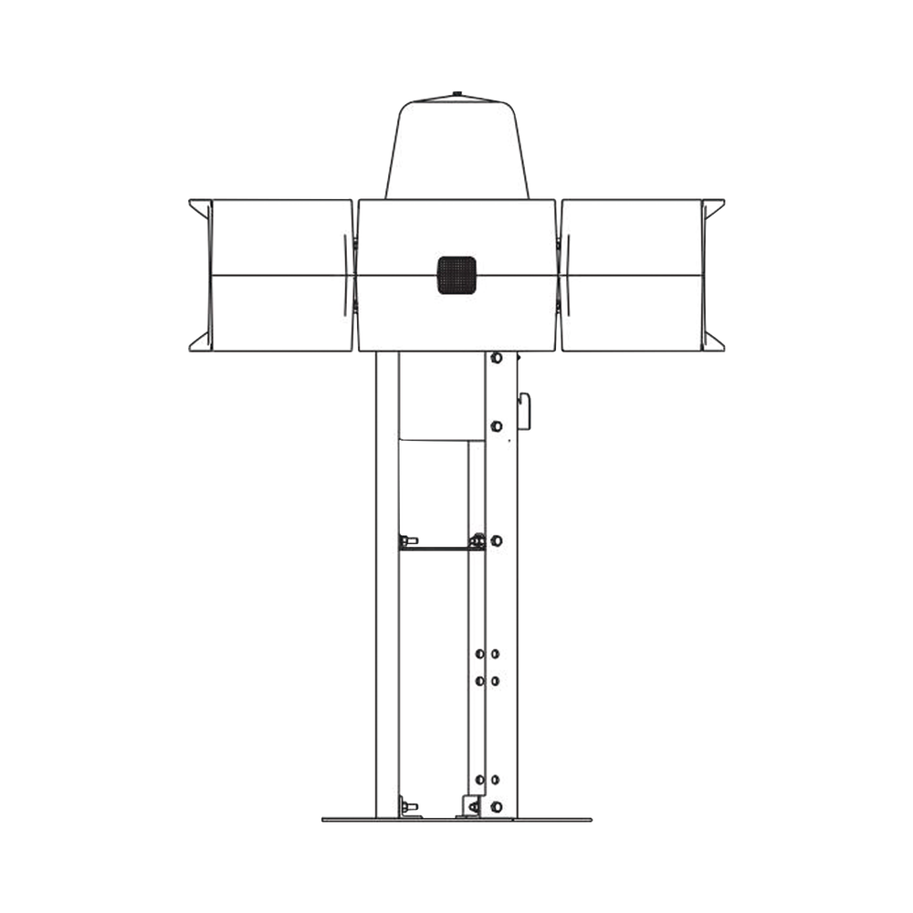 Placa de montaje para techo en sirena eclipse