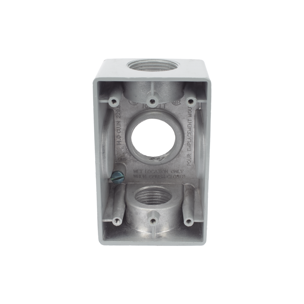 Caja Condulet FS de 1" (25.4 mm ) con tres bocas una arriba y una atrás a prueba de intemperie. - Image 3