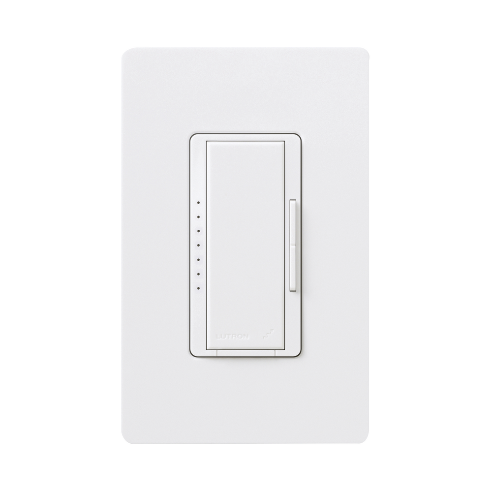 Atenuador (dimmer) un solo polo / multilocacion 120V /INC 1000W / 800W MLV, color blanco No requiere neutro.