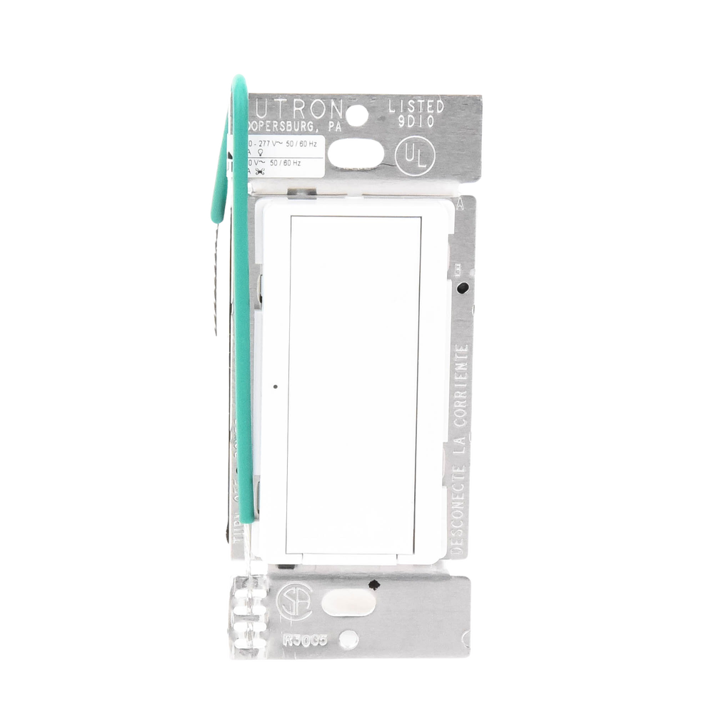 (RadioRA2) Switch on/off RRD-8S-DV-WH de doble voltaje, un solo polo 120V/, 8A/, 1/10HP 3A en motores, apaga y enciende iluminación ó motor, NO requiere cable neutro. - Image 5