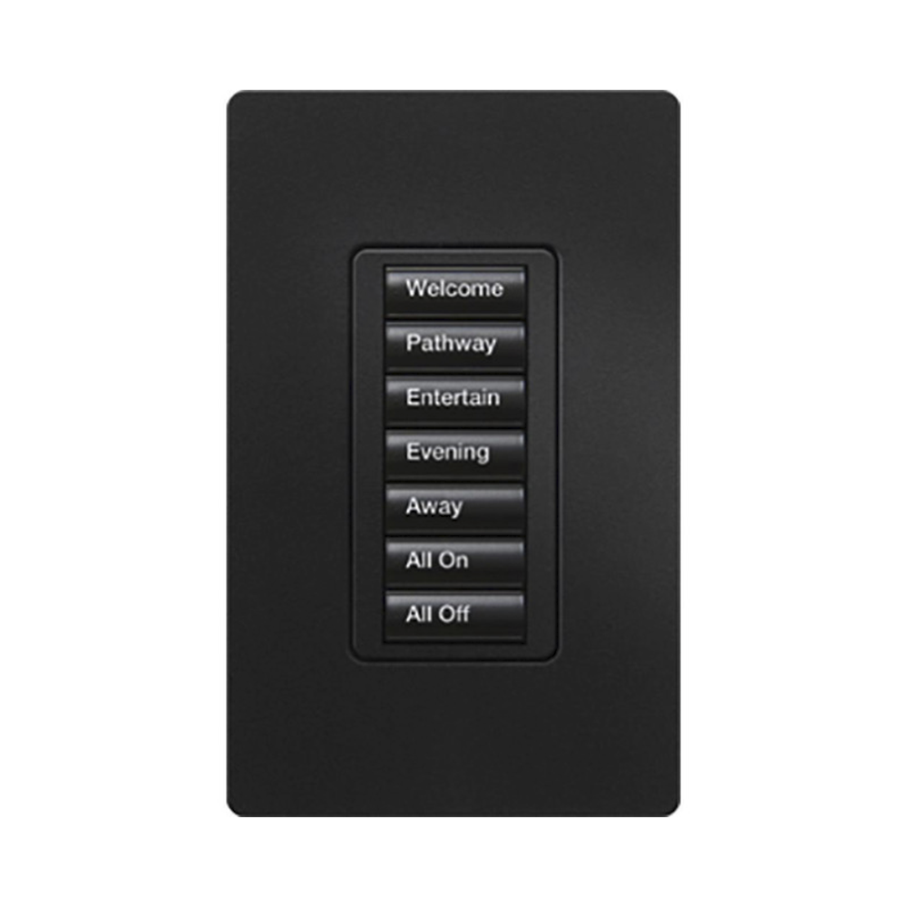 (RadioRA2) Teclado seetouch 7 botones, programe escenas diferentes en cada botón.