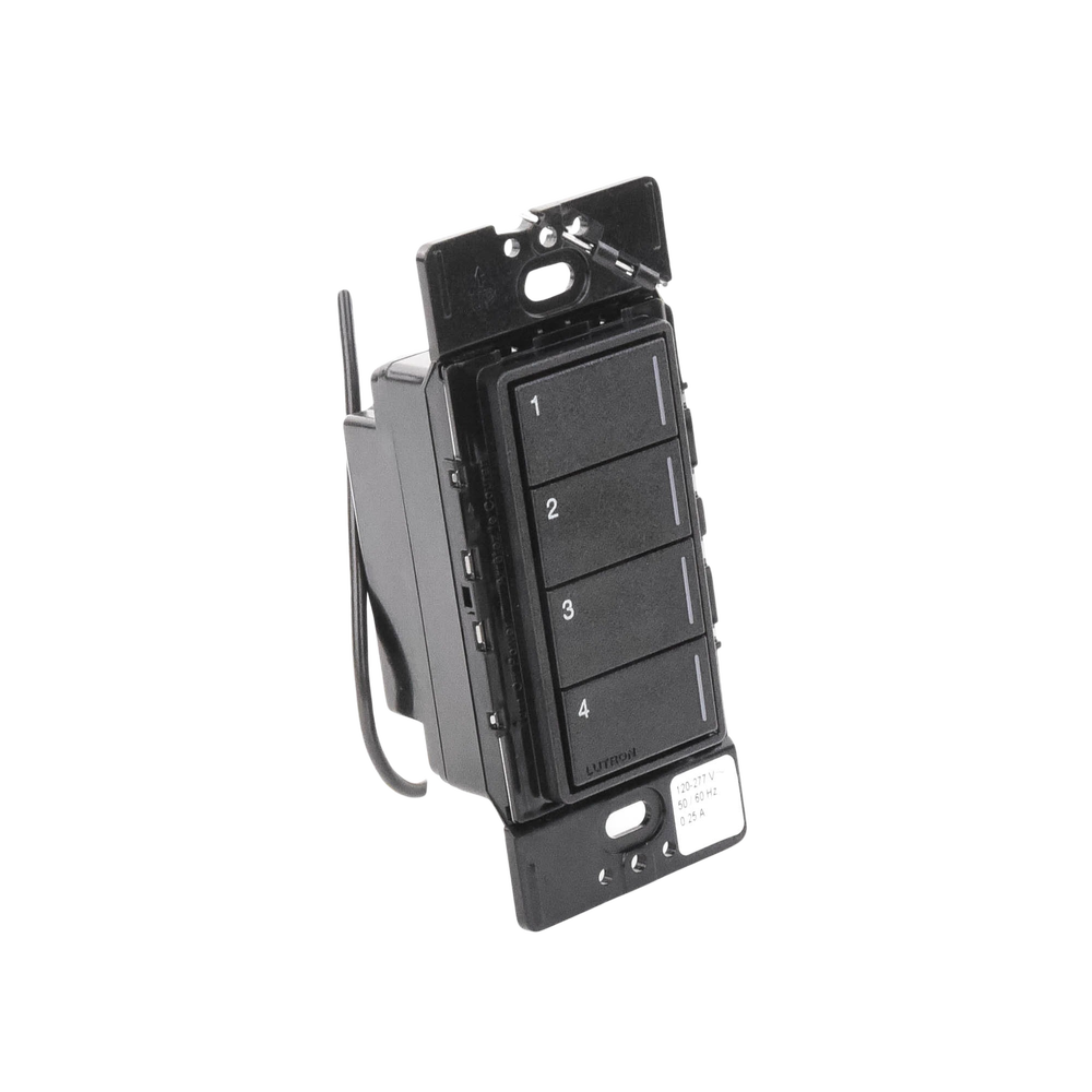 (RadioRa3) Botonera Sunnata Negro 4 escenas para Radio RA3, programe escenas diferentes en cada botón. - Image 5