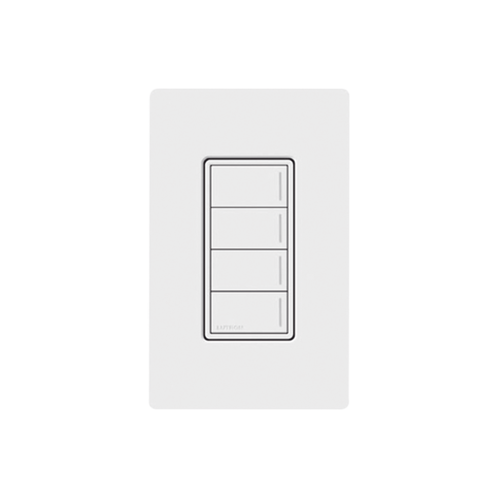 (RadioRa3) Botonera Sunnata Negro 4 escenas para Radio RA3, programe escenas diferentes en cada botón.
