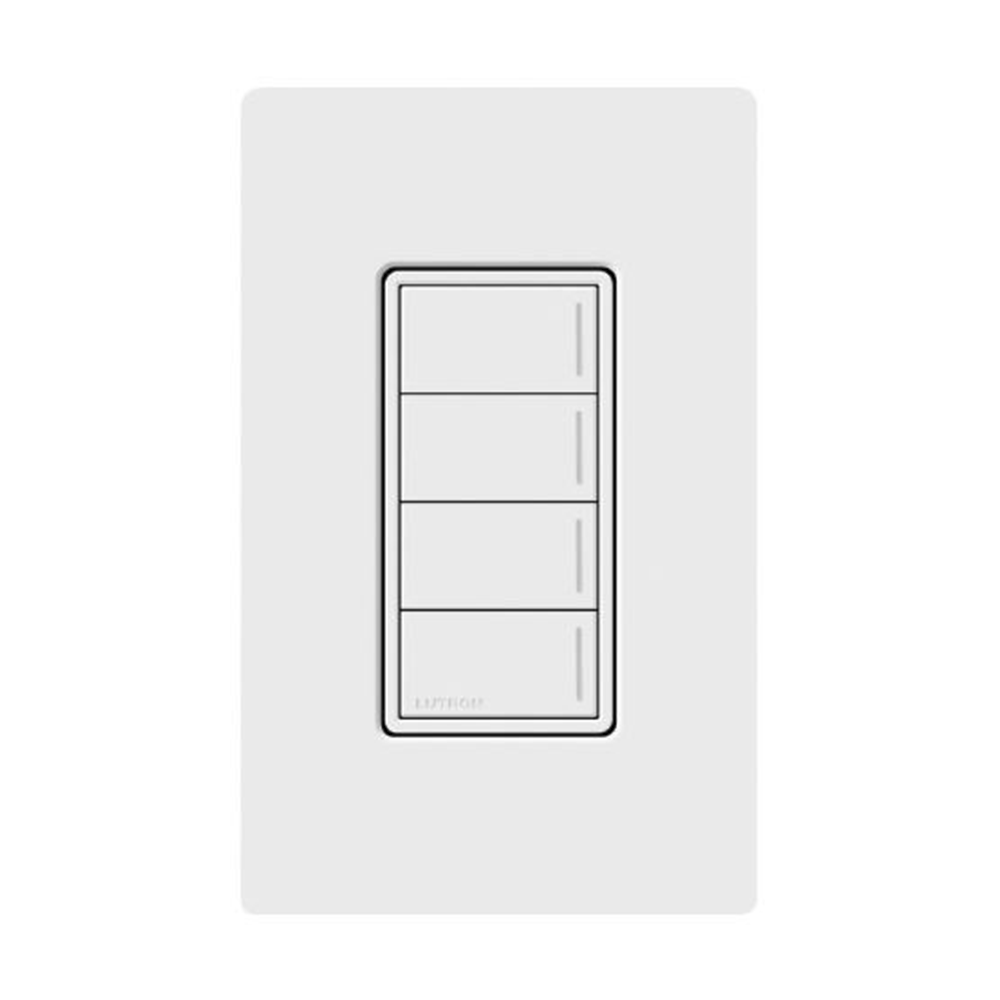 (RadioRa3) Botonera Sunnata Blanco 4 escenas, programe escenas diferentes en cada botón.