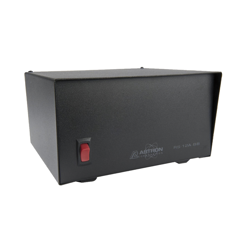 Fuente de poder Astron | Salidas: 13.8Vcc, 12A |Lineal Regulada con Circuito Cargador de Baterías