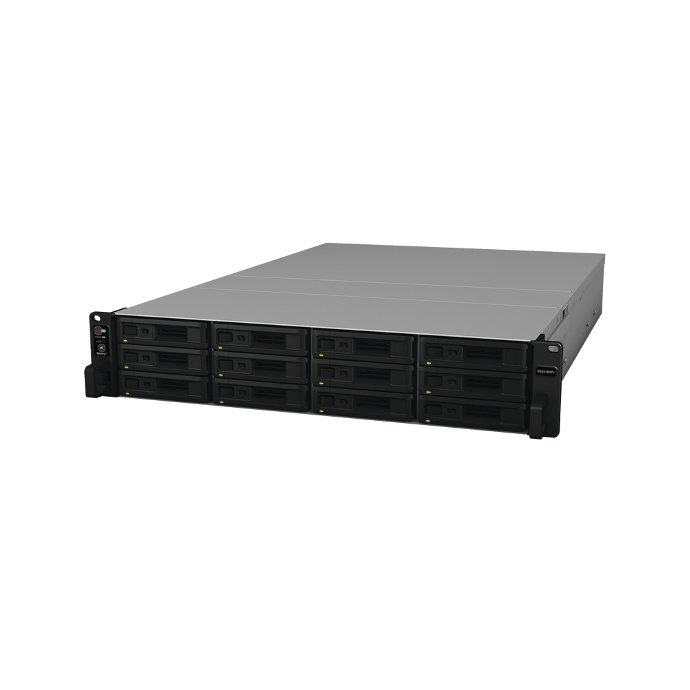Servidor NAS para rack de 12 bahías / Expandible a 24 bahías / Hasta 288 TB / Doble fuente de poder