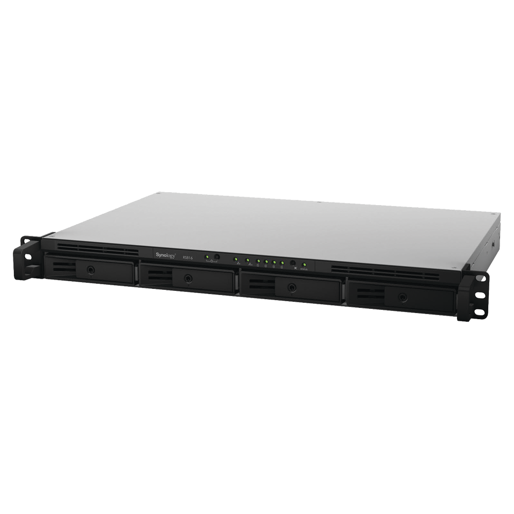 Servidor Nas para rack de 4 bahías / Expandible a 8 bahías / Hasta 96 TB / Hasta 16 cámaras