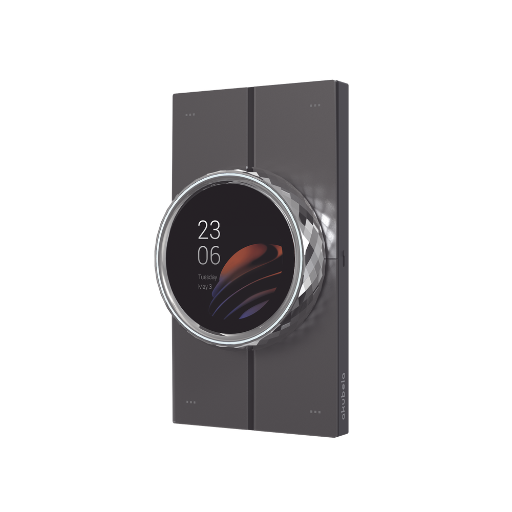 Mini pantalla táctil Hub controlador integrable con sistemas de automatización compatible con múltiples marcas, una entrada de iluminación, 4 botones para escenas. Conexión Wifi