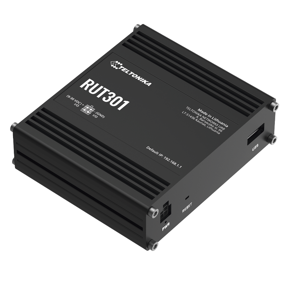 Router Industrial con 5 Puertos Ethernet / RutOS Seguro y Avanzado / Firewall y VPN Integrados / I/O Digital / Administración Remota RMS